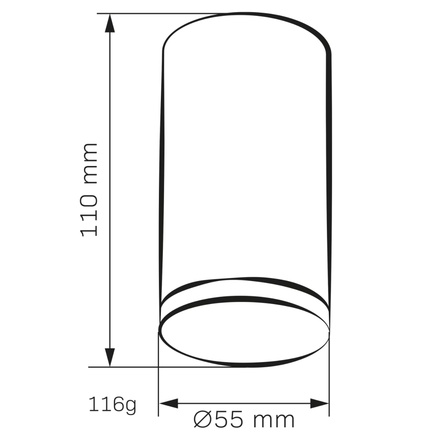 Спот за баня TURYN 1xGU10/10W/230V IP44 черен