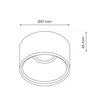 Спот за вграждане BALI 1xGU5,3/MR16/25W/12V кръгъл бял