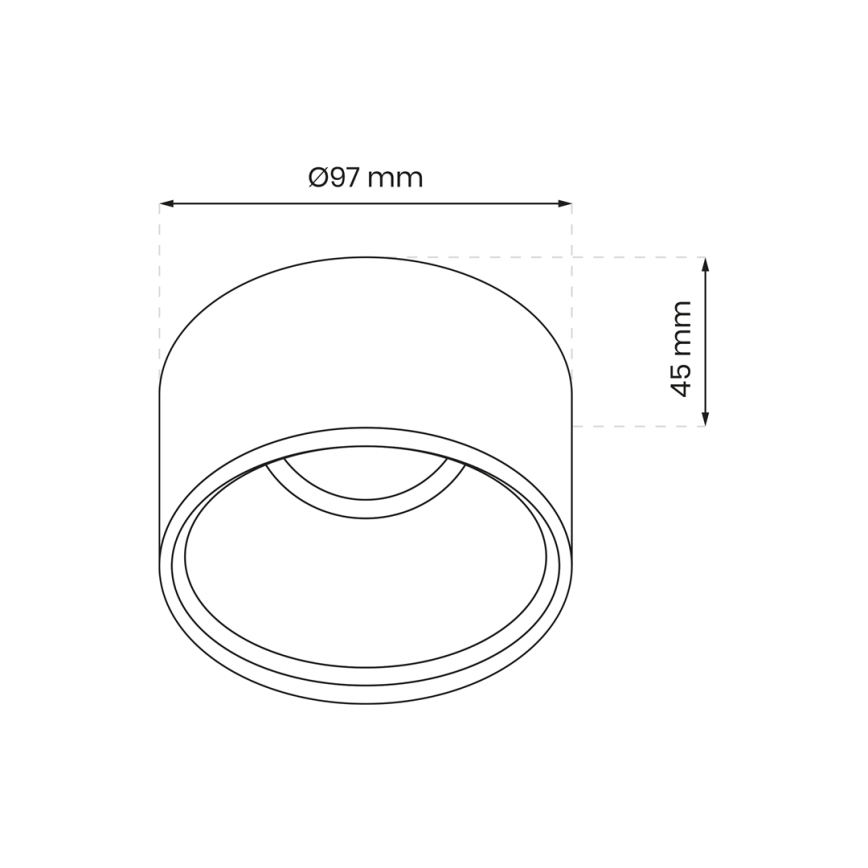 Спот за вграждане BALI 1xGU5,3/MR16/25W/12V кръгъл бял