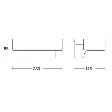 Steinel 079291- LED Екстериорен аплик L800C LED/7,5W/230V IP44 антрацит