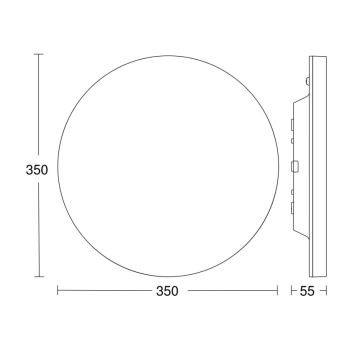 Steinel - LED Димируем плафон със сензор RSPROR20BASIC 15,3W/230V IP40 3000K