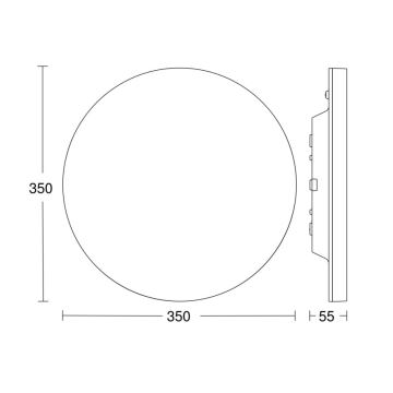 Steinel - LED Димируем плафон със сензор RSPROR20BASIC 15,3W/230V IP40 4000K