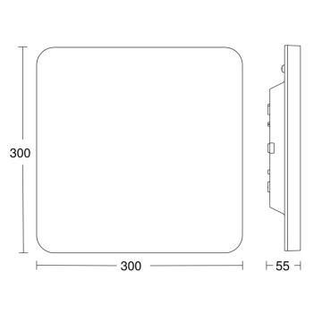 Steinel - LED Димируем плафон със сензор RSPROR20BASICQ 15,3W/230V IP40 3000K