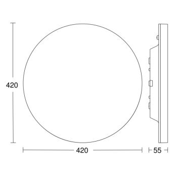 Steinel - LED Димируем плафон със сензор RSPROR30QBASICSC 23,26W/230V IP40 4000K