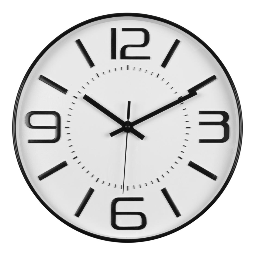 Стенен часовник 1xAA 29 см бял