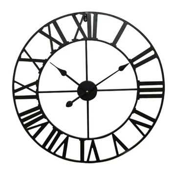 Стенен часовник 1xAA Ø 60 см черен