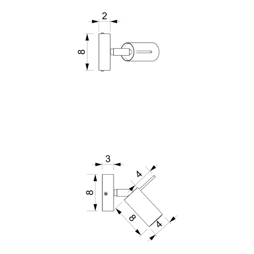 Стенен спот PRESTON 1xGU10/MR11/40W/230V бял