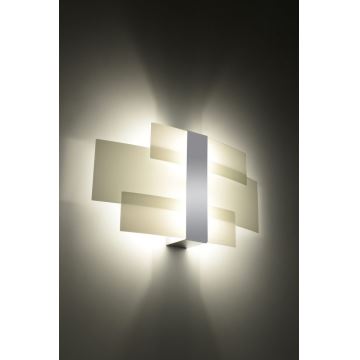 Стенна лампа CELIA 2xG9/40W/230V хром/бяла