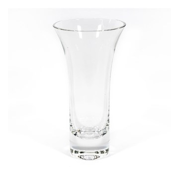 Стъклена ваза 17,5 см прозрачна