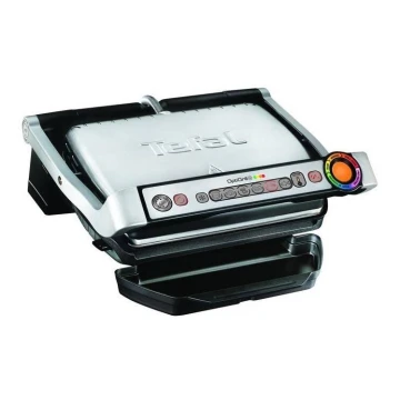 Tefal - Електрически грил OPTIGRILL+ INOX WAFFLES 2000W/230V черен/хром