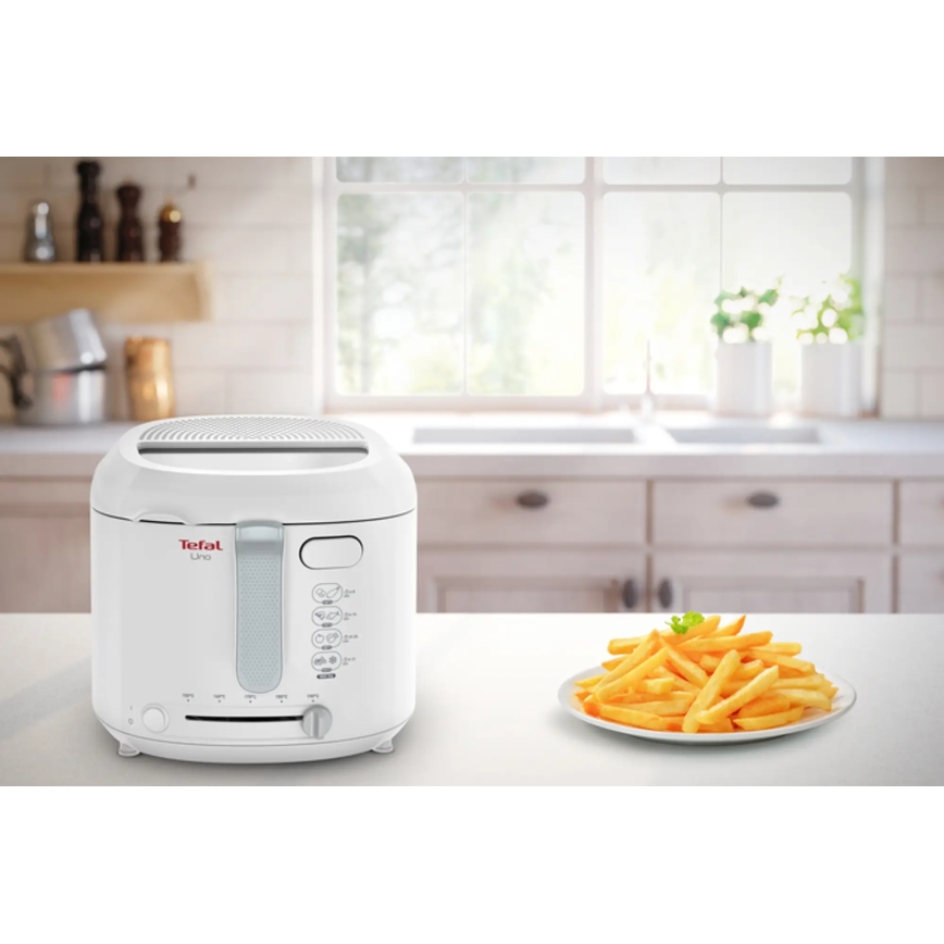 Tefal - Фритюрник 1,8 l FRY UNO 1475W/230V бял