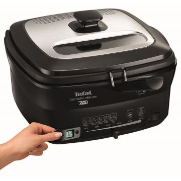 Tefal - Фритюрник 2 l VERSALION DE LUXE 7в1 1600W/230V черен