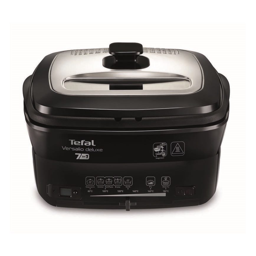 Tefal - Фритюрник 2 l VERSALION DE LUXE 7в1 1600W/230V черен