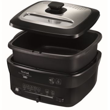 Tefal - Фритюрник 2 l VERSALION DE LUXE 7в1 1600W/230V черен