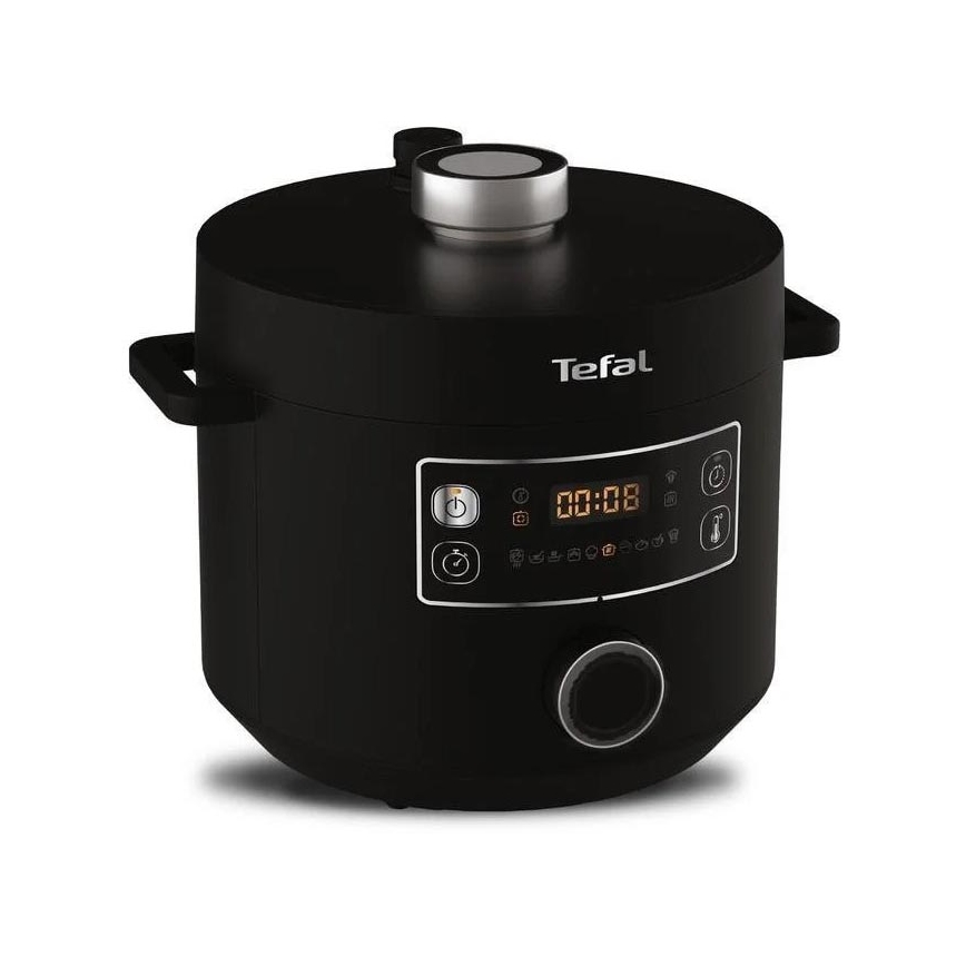 Tefal - Многофункционална електрическа тенджера TURBO CUISINE 4,8 l 1090W/230V черен