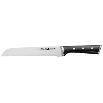 Tefal - Нож за хляб от неръждаема стомана ICE FORCE 20 см хром/черен