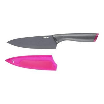 Tefal - Нож от неръждаема стомана chef FRESH KITCHEN 15 см сив/лилава
