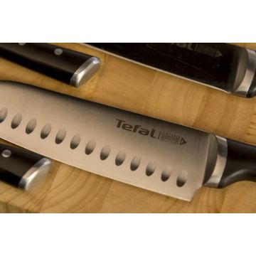 Tefal - Нож от неръждаема стомана santoku ICE FORCE 18 см хром/черен