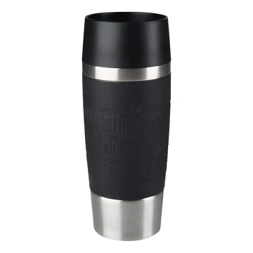 Tefal - Туристическа чаша 360 мл TRAVEL MUG неръждаем/черен