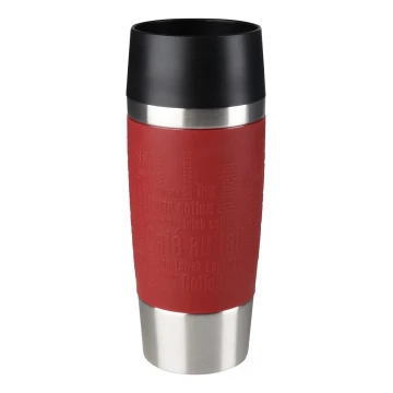 Tefal - Туристическа чаша 360 мл TRAVEL MUG неръждаем/червен