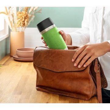 Tefal - Туристическа чаша 360 мл TRAVEL MUG неръждаем/зелен