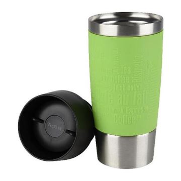 Tefal - Туристическа чаша 360 мл TRAVEL MUG неръждаем/зелен