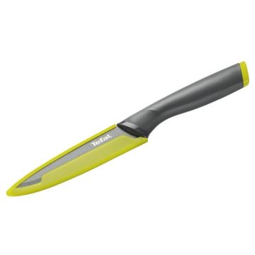 Tefal - Универсален нож от неръждаема стомана FRESH KITCHEN 12 см сив/зелен