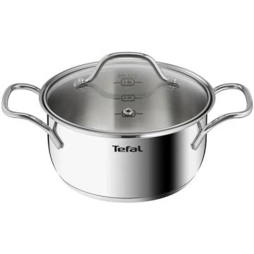 Tefal - К-кт съдове 10 бр. INTUITION неръждаем