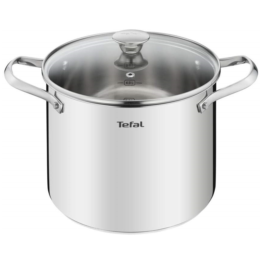 Tefal - Комплект готварски съдове 10 бр. COOK EAT неръждаем