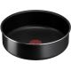 Tefal - Комплект готварски съдове 10 бр. INGENIO EASY COOK & CLEAN BLACK