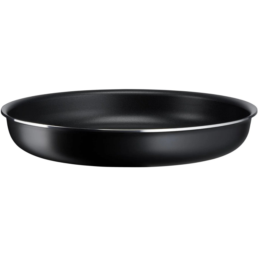 Tefal - Комплект готварски съдове 3 бр. INGENIO EASY COOK & CLEAN BLACK
