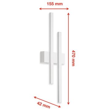 Telefunken 313206TF - LED Екстериорен аплик 2xLED/8W/230V IP44