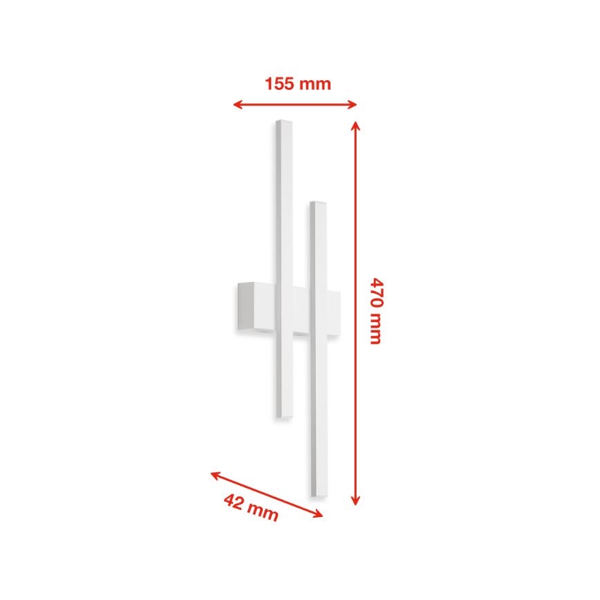 Telefunken 313206TF - LED Екстериорен аплик 2xLED/8W/230V IP44