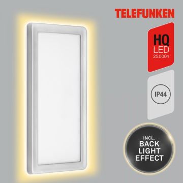 Telefunken 313604TF - LED Екстериорен аплик LED/16W/230V IP44 сребрист