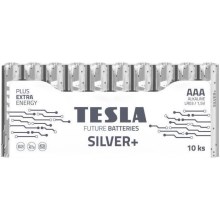 Tesla Batteries - 10 бр. Алкална батерия AAA SILVER+ 1,5V 1300 mAh