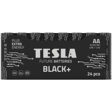 Tesla Batteries - 24 бр. Алкална батерия AA BLACK+ 1,5V 2800 mAh