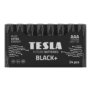 Tesla Batteries - 24 бр. Алкална батерия AAA BLACK+ 1,5V 1200 mAh