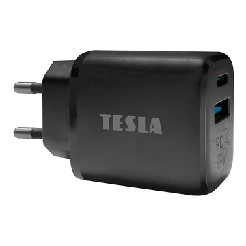 TESLA Electronics - Адаптер за бързо зареждане Power Delivery 25W черен