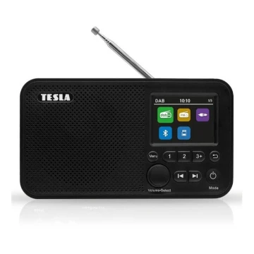 TESLA Electronics - Радио DAB+ FM 5W/1800 mAh черен