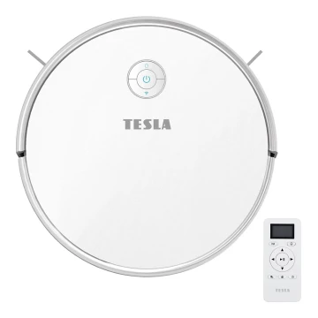 TESLA Electronics RoboStar - Интелигентна прахосмукачка робот 2в1 2600 mAh Wi-Fi бял + дистанционно управление