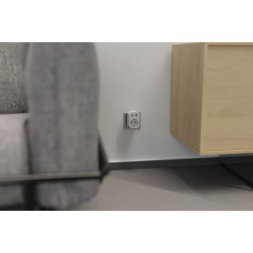 TESLA Smart - Смарт щепсел 3680W/230V/16A Type F/E 2xUSB-A + 1xUSB-C Wi-Fi