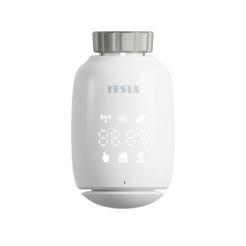 TESLA Smart - К-кт 3x Безжичен смарт термостатен накрайник 2xAA + смарт портал Hub Zigbee Wi-Fi