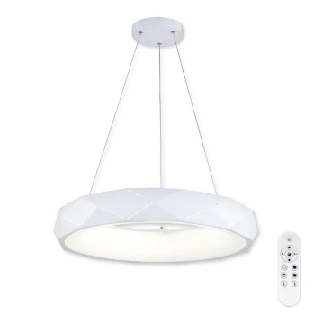 Top Light - LED Димируем пендел APOLO LED/45W/230V бял + дистанционно управление