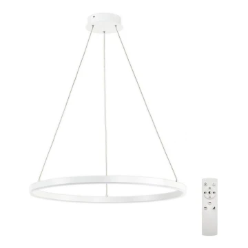 Top Light - LED Димируем пендел SATURN LED/30W/230V 3000-6500K бял + дистанционно управление