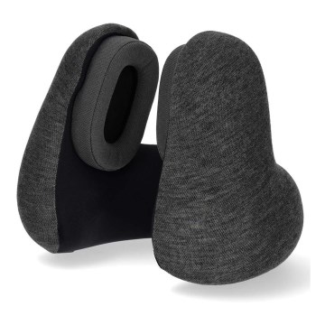 Travel pillow с вграден безжичен headphones сив