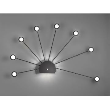 Trio - LED Димируем аплик PEACOCK 9xLED/2,6W/230V черен