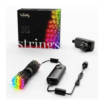 Twinkly - LED RGB Димируем екстериорен коледни лампички STRINGS 100xLED 11,5 м IP44 Wi-Fi