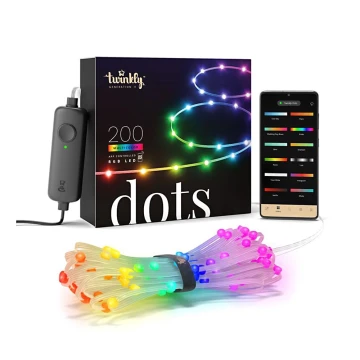 Twinkly - LED RGB Екстериорен димируема лента DOTS 200xLED 10 м IP44 Wi-Fi