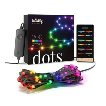 Twinkly - LED RGB Екстериорен димируема лента DOTS 200xLED 10 м IP44 WiFi