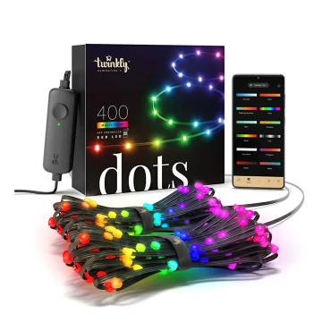 Twinkly - LED RGB Екстериорен димируема лента DOTS 400xLED 20 м IP44 Wi-Fi